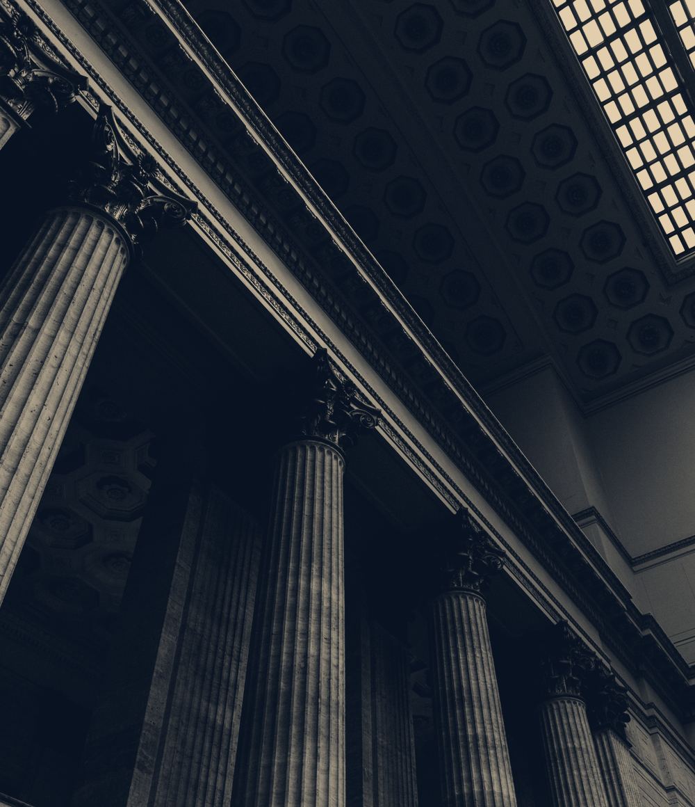 Courthouse colonnade