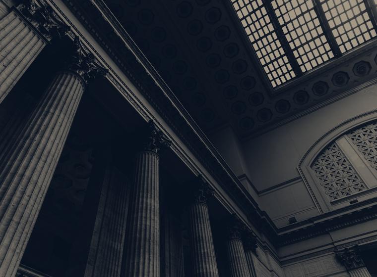 Courthouse colonnade